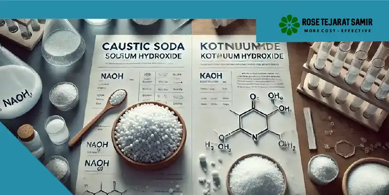 تفاوت هیدروکسید سدیم با هیدروکسید پتاسیم شباهت هیدروکسید سدیم با هیدروکسید پتاسیم