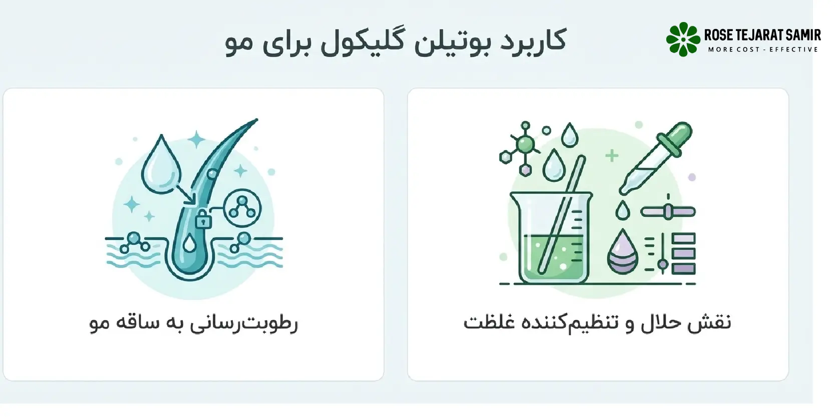 کاربرد بوتیلن گلیکول برای پوست و مو کاربرد بوتیلن گلیکول برای مو